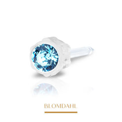 Kolczyk przekłuciowy Aquamarine 4 mm