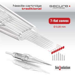 Cartridge - traditional needle 7 flat convex 0.20