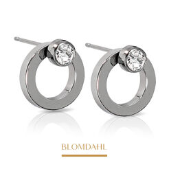 Kolczyki hipoalergiczne Brilliance Hollow Crystal 10/4 mm
