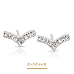 Kolczyki hipoalergiczne Brilliance Wing Crystal 8 mm 