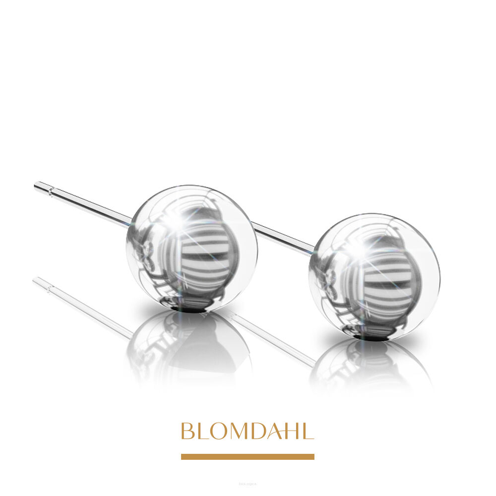 Kolczyki hipoalergiczne Ball 5 mm 