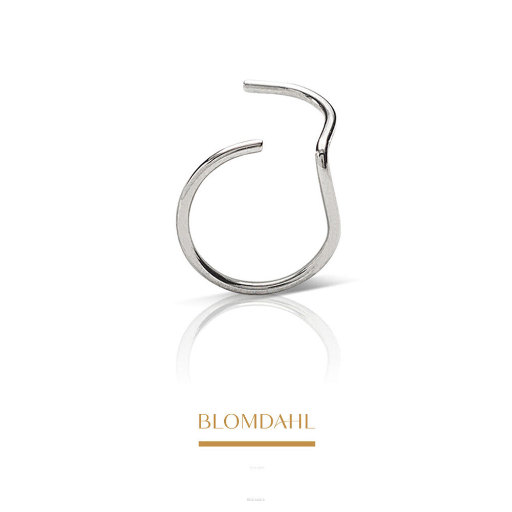 Kolczyki hipoalergiczne, kolczyki antyalergiczne do nosa, kolczyki tytanowe, Nose Ring, kolczyk do nosa lewy, naturalny tytan medyczny, Blomdahl, alergia na nikiel, alergia kontaktowa skóry, bezpieczne kolczyki do nosa, biżuteria hipoalergiczna.