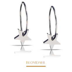 Kolczyki hipoalergiczne Pendant Star 8 mm 