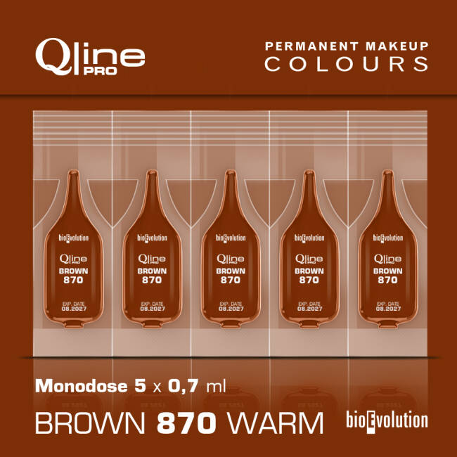 Brown 870 Warm - 0,7 ml x 5