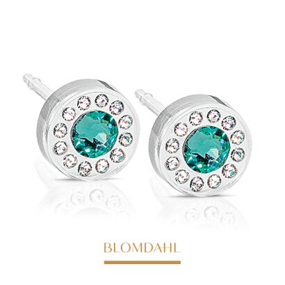 Brilliance Halo Crystal/ Turquoise 6 mm SFJ