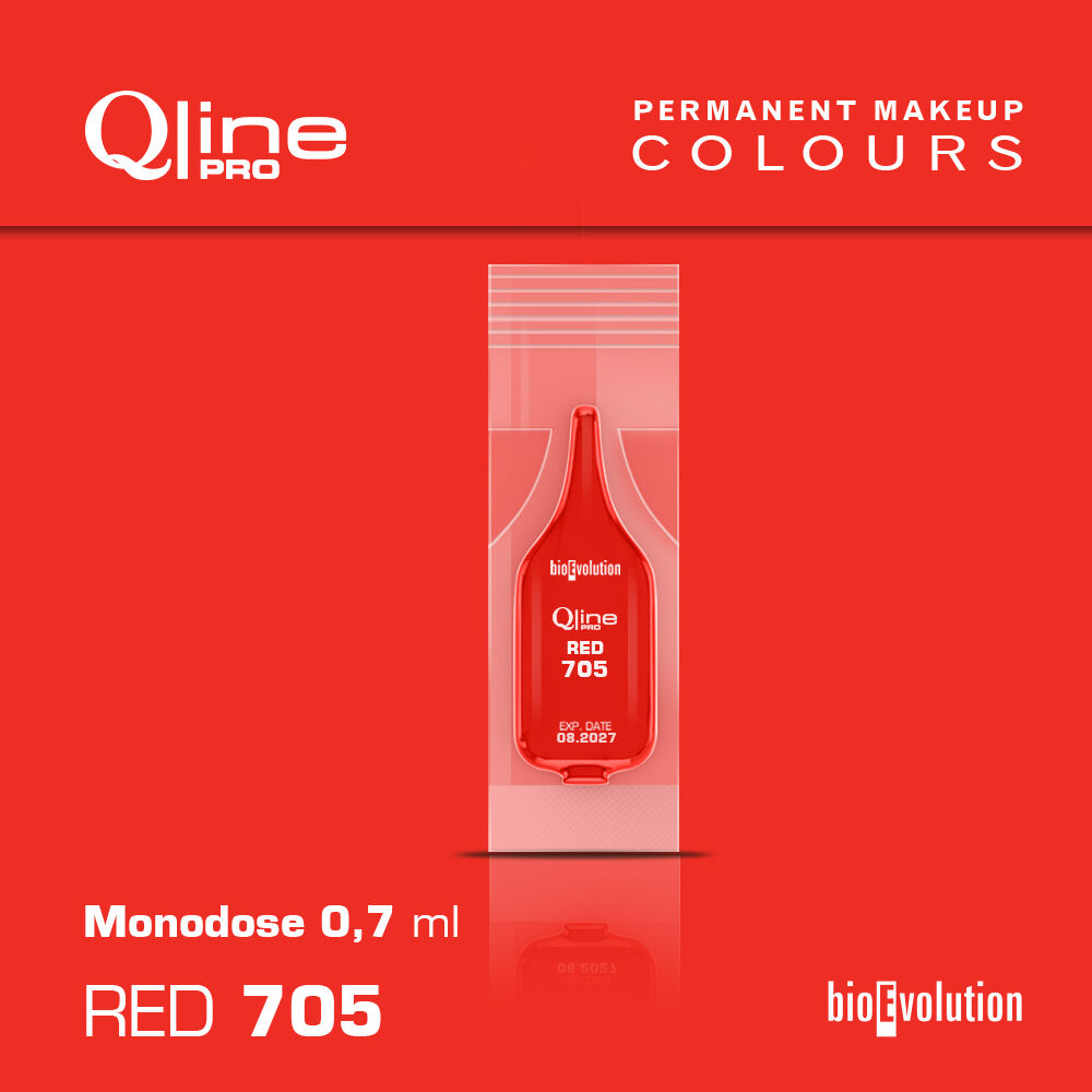 Pigment do makijażu permanentnego Red 705 - 0,7 ml