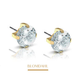 Kolczyki hipoalergiczne Tiffany Cz White 7 mm 