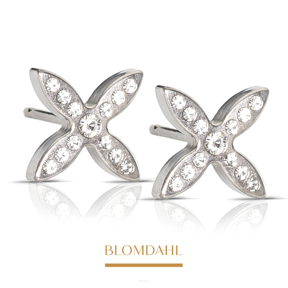Kolczyki hipoalergiczne Brilliance Twist Crystal 10 mm 