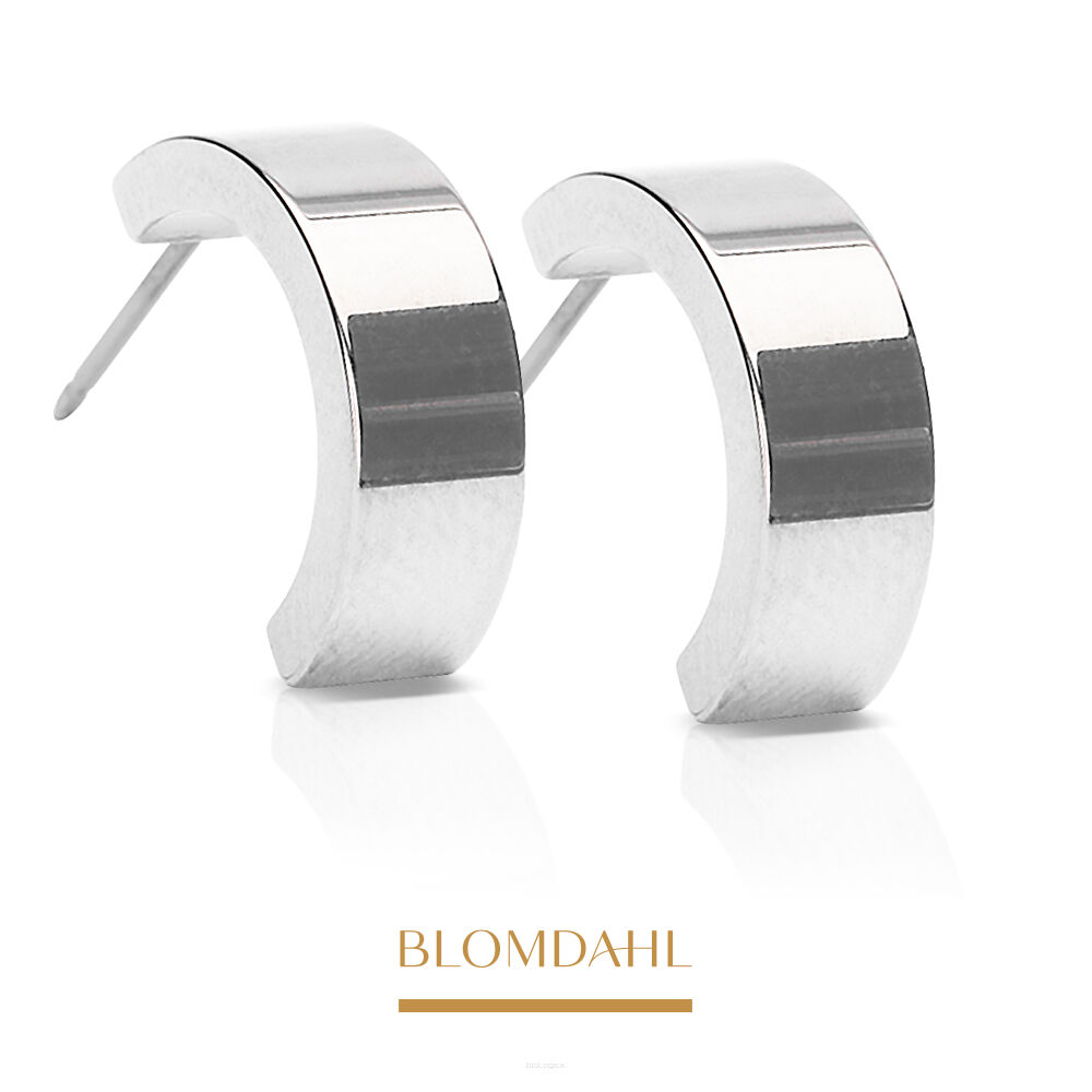 Kolczyki hipoalergiczne Pendant Plain Grand Curved 15 mm 
