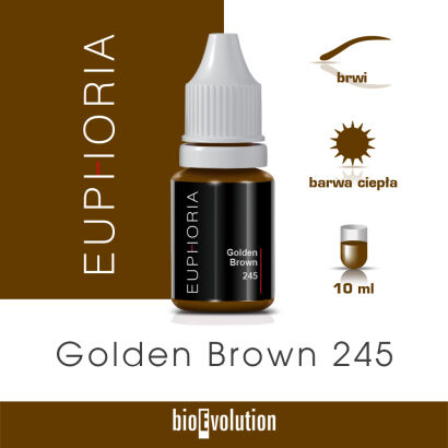 Pigment do makijażu permanentnego Golden Brown 245 - Euphoria - 10 ml