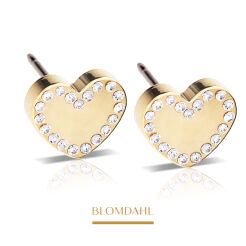 Kolczyki hipoalergiczne Brilliance Sweetheart 8 mm