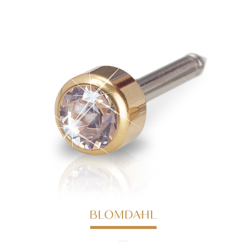Kolczyk przekłuciowy Bezel Crystal 4 mm