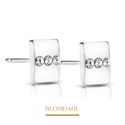 Kolczyki hipoalergiczne Triple Crystal 8 mm