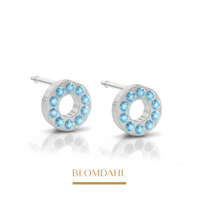 Brilliance Puck Hollow Aquamarine 8 mm SFJ