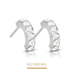 Kolczyki hipoalergiczne Pendant Brilliance Curved Crystal 10 mm 