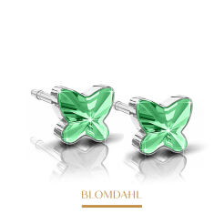 Kolczyki hipoalergiczne Butterfly Peridot 5 mm 