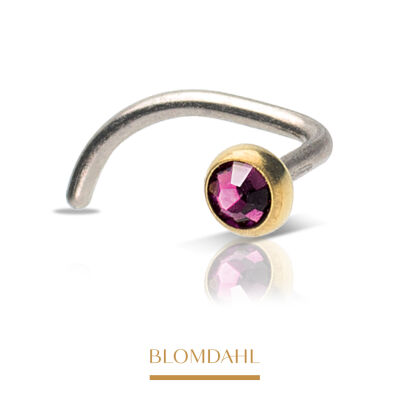 Bezel Lilac 3 mm SFJ - kolczyk do nosa