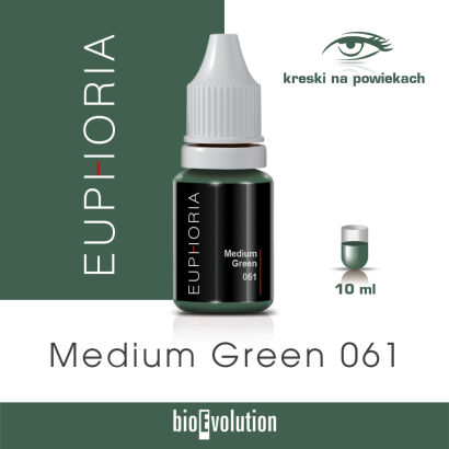 Pigment do makijażu permanentnego Medium Green 061 - Euphoria - 10 ml