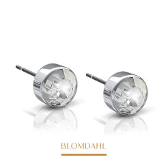 Kolczyki hipoalergiczne Bezel Crystal 4 mm 