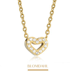 Naszyjnik Brilliance Heart Hollow Crystal 8 mm 