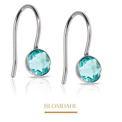 Kolczyki hipoalergiczne Pendant Bezel Turquoise 5 mm 