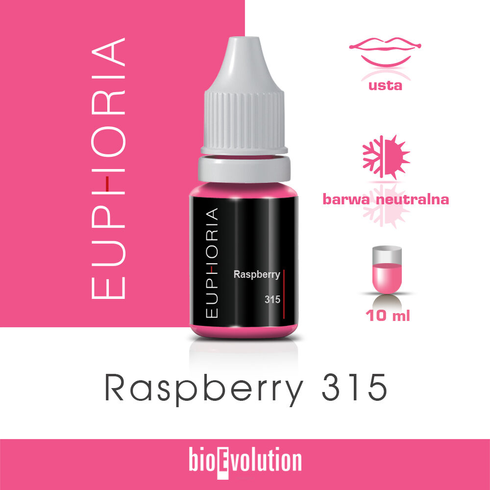 Pigment do makijażu permanentnego Raspberry 315 - Euphoria - 10 ml
