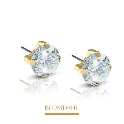 Kolczyki hipoalergiczne Tiffany CZ White 5 mm 