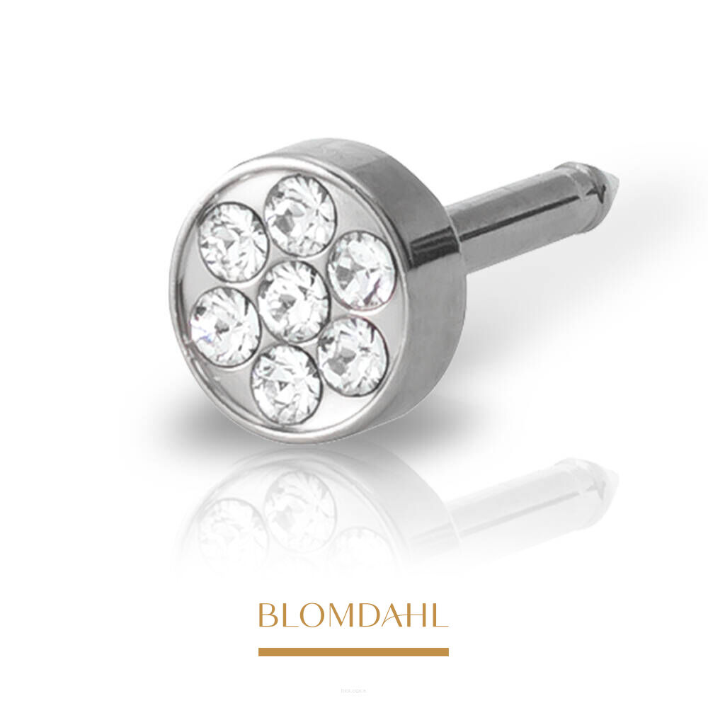 Kolczyk przekłuciowy Brilliance Plenary 5 mm Crystal