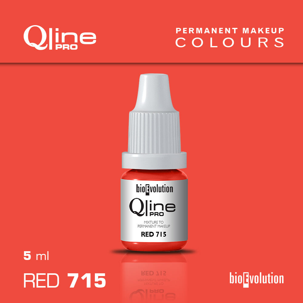 Pigment do makijażu permanentnego Red 715 - 5 ml