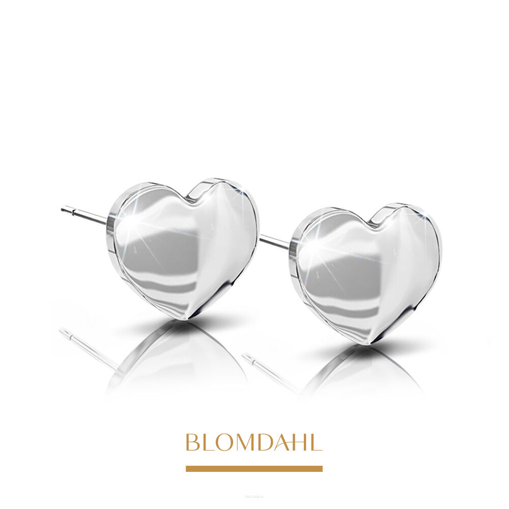 Kolczyki hipoalergiczne Heart 5 mm 