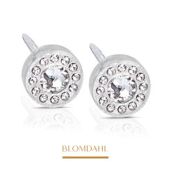 Kolczyki hipoalergiczne Brilliance Halo Crystal 6 mm 