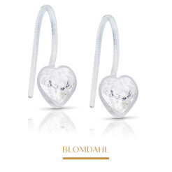 Kolczyki hipoalergiczne Heart Crystal 6 mm 