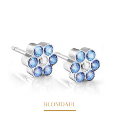 Kolczyki hipoalergiczne Daisy Sapphire/ Crystal 5 mm 