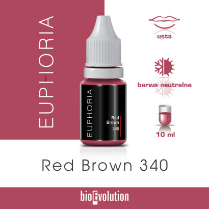 Pigment do makijażu permanentnego Red Brown 340 - Euphoria - 10 ml