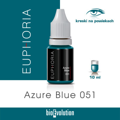 Pigment do makijażu permanentnego Azure Blue 051 - Euphoria - 10 ml