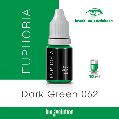 Pigment do makijażu permanentnego Dark Green 062 - Euphoria - 10 ml