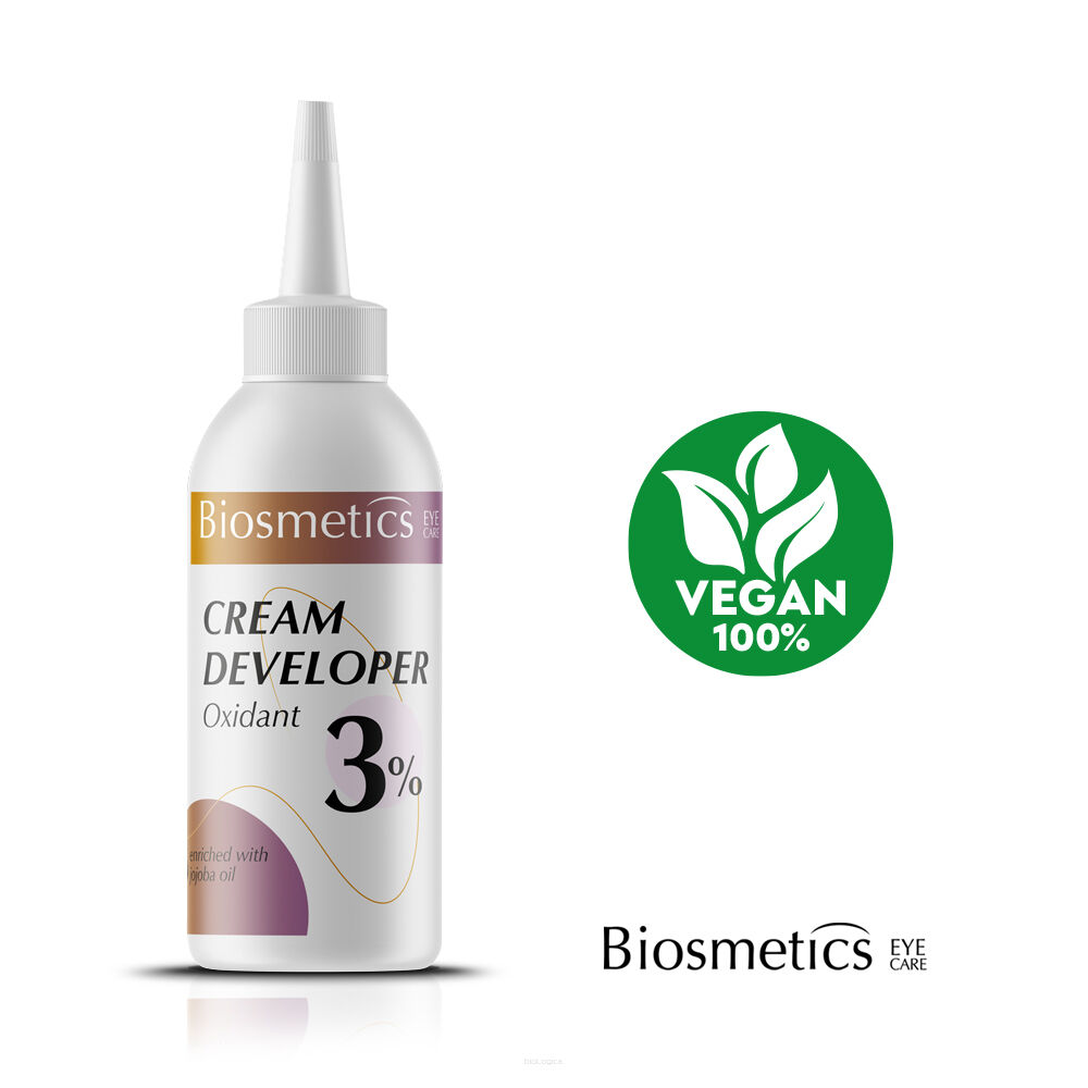 Aktywator krem developer 3% wegańska henna kremowa BIOSMETICS 80 ml  - www.biologica.pl