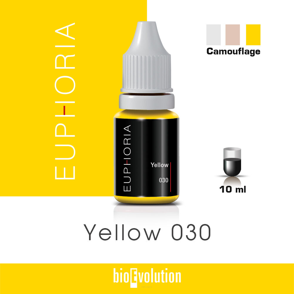 Pigment do makijażu permanentnego Yellow 030 - Euphoria - 10 ml