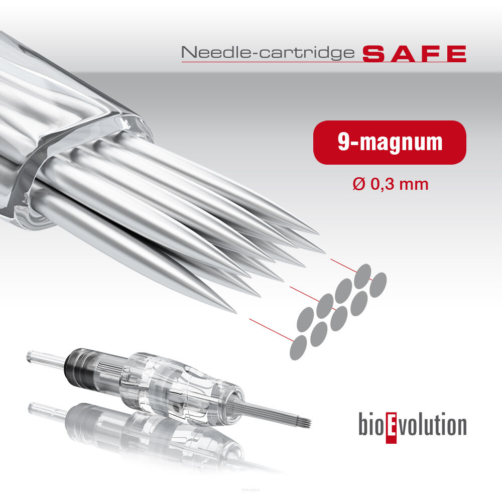 Kartridż do makijażu permanentnego 9-magnum SAFE