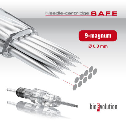Kartridż do makijażu permanentnego 9-magnum SAFE