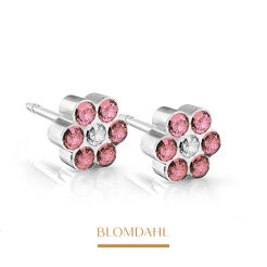 Kolczyki hipoalergiczne Daisy Rose/ Crystal 5 mm 