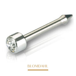 Kolczyk przekłuciowy do nosa Long Mini Bezel Crystal 3 mm