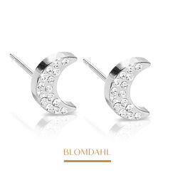 Kolczyki hipoalergiczne Brilliance Moon Crystal 8 mm