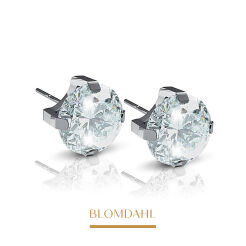 Kolczyki hipoalergiczne Tiffany CZ White 5 mm 