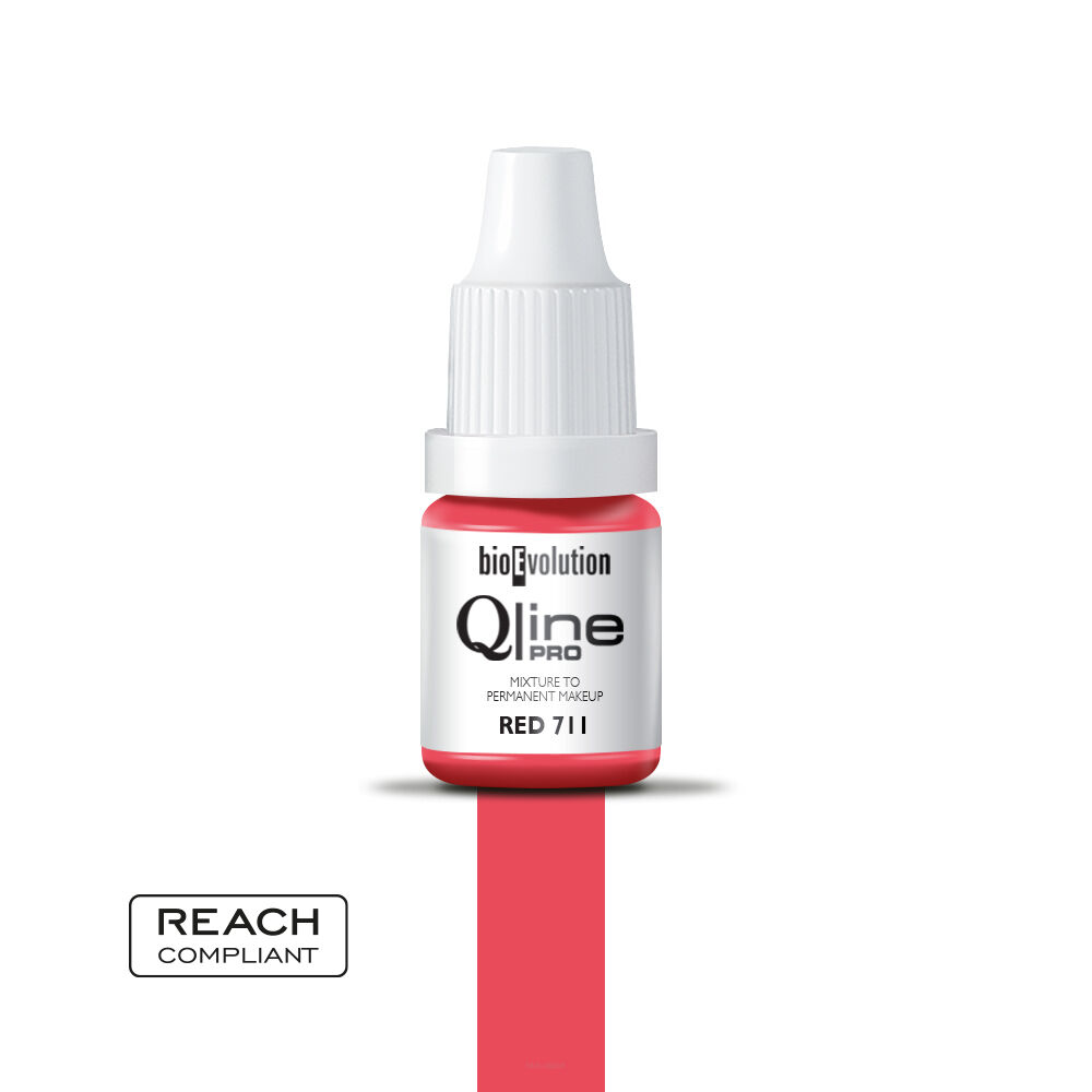 Pigment Red 711 Qline PRO do makijażu permanentnego - 5 ml