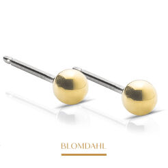 Kolczyki hipoalergiczne Ball 4 mm 
