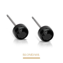 Kolczyki hipoalergiczne Black 5 mm 