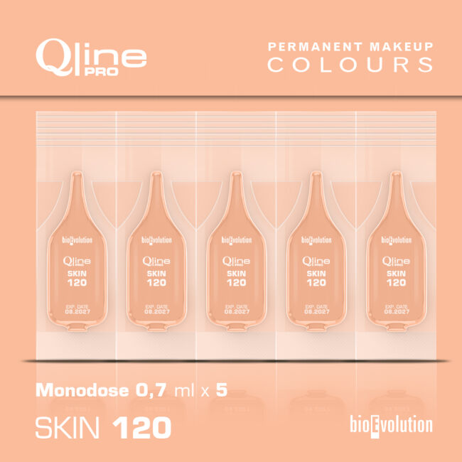 Pigmenty do makijażu permanentnego Skin 120 - 0,7 ml x 5