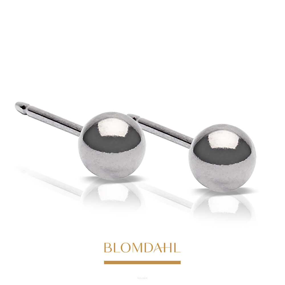 Kolczyki hipoalergiczne Ball 4 mm 