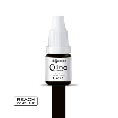 Pigment Black 01 Qline PRO do makijażu permanentnego - 5 ml